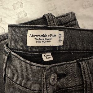 Abercrombie & Fitch, The Ankle Straight Ultra High Rise Jeans, Curve Love